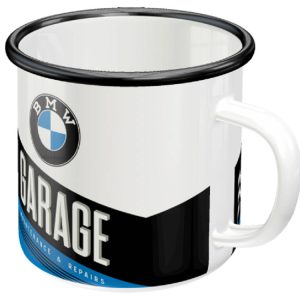 ماگ قهوه حرارتی BMW سفید و مشکی با گنجایش 360 میلی لیتر