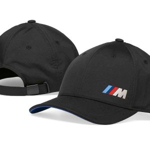 کلاه مشکی بی ام و مدل M لوگو