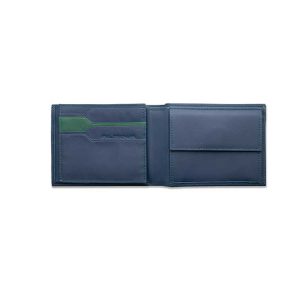 کیف پول بی ام و  آبی سبز  ALPINA  با چرم Lavalina کد FT99997600849